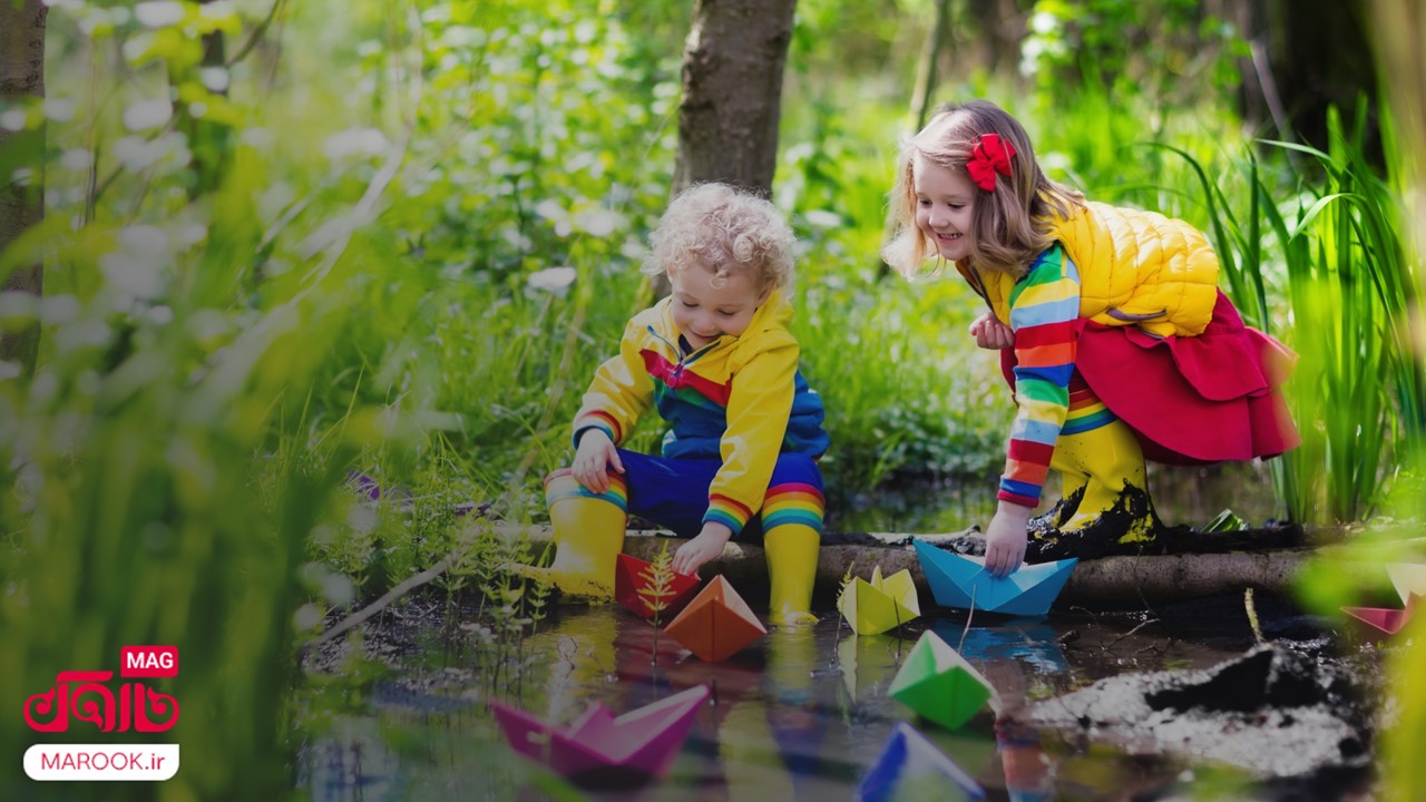 طبیعت‌گردی در پارک‌ها و باغ‌ها یکی از ایده‌های خلاقانه برای گذراندن روز طبیعت با کودکان