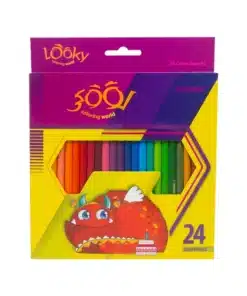 مداد رنگی 24 رنگ لوکی مقوایی