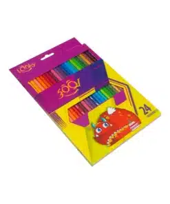 Loki 24 color pencils 5 مداد رنگی 24 رنگ لوکی مقوایی