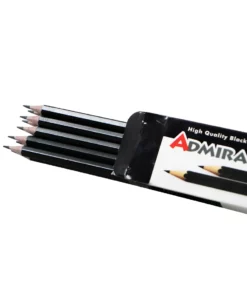 Admiral black pencil مداد مشکی پلیمری 6ضلعی آدمیرال