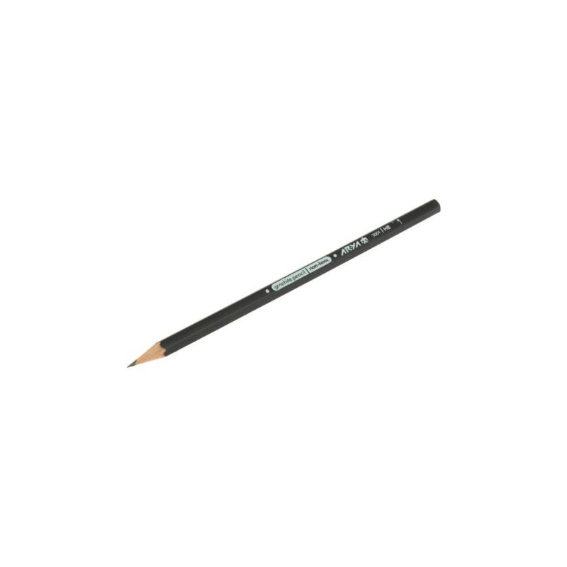 مداد مشکی hb آریا کد 3001 بسته 12 عددی مداد مشکی شش ضلعی آریا 3001