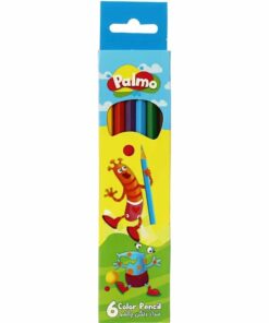 مداد رنگی 6رنگ مقوایی پالمو 3201 پالمو